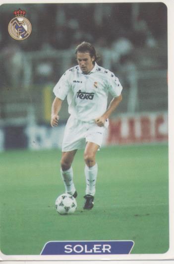 Cromo E003916: Trading Card. Las Fichas de la Liga 95-96, nº 5 Miquel Soler Sarasols. Real Madrid