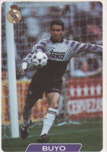 Cromo E003914: Trading Card. Las Fichas de la Liga 95-96, nº 3 Fco. Buyo Sanchez. Real Madrid