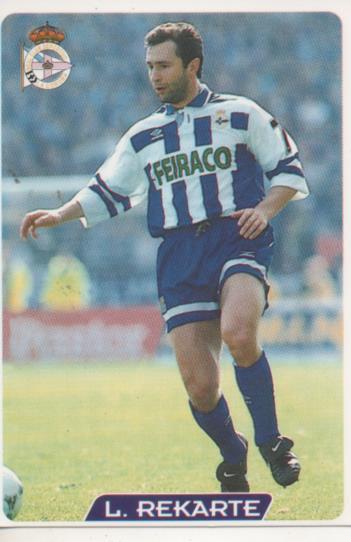 Cromo E003936: Trading Card. Las Fichas de la Liga 95-96, nº 23 L. Rekarte. Defensa. R.C.D. La Coruña