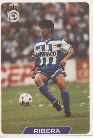 Cromo E003938: Trading Card. Las Fichas de la Liga 95-96, nº 25 Ribera. Defensa. R.C.D. La Coruña