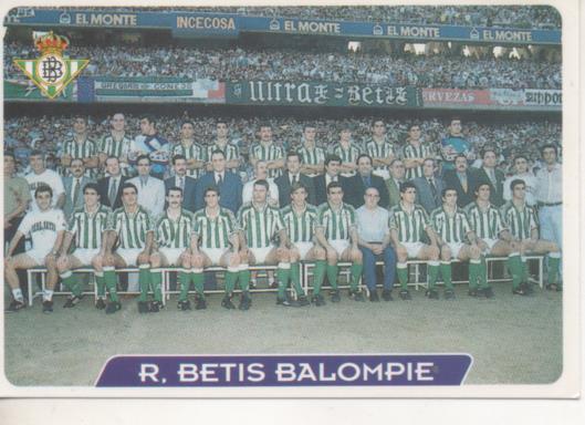 Cromo E003952: Trading Card. Las Fichas de la Liga 95-96, nº 37 R.Betis Balonpié 1907