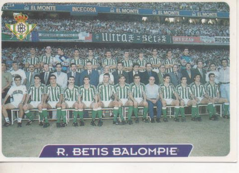 Cromo E003952: Trading Card. Las Fichas de la Liga 95-96, nº 37 R.Betis Balonpié 1907