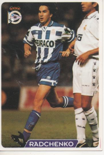 Cromo E003950: Trading Card. Las Fichas de la Liga 95-96, nº 35 Radchenkio. Delantero. R.C.D. La Coruña