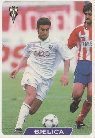 Cromo E004016: Trading Card. Las Fichas de la Liga 95-96.nº 298 Bjelica. Centrocampista. S.D. Albacete