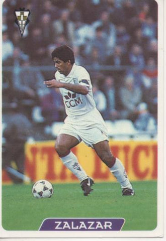 Cromo E004017: Trading Card. Las Fichas de la Liga 95-96. nº 299 Zalazar. Centrocampista. S.D. Albacete