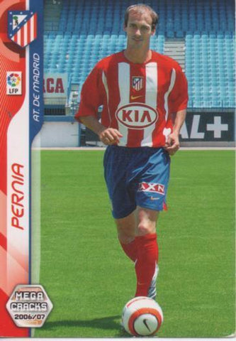 Cromo E004093: Trading Card. Mega Cracks 06-07. nº 26 Pernia. Defensa. At. de Madrid