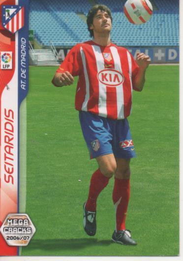 Cromo E004089. Trading Card. Mega Cracks 06-07. nº 21 Seitaridis. Defensa. At. de Madrid