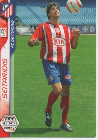 Cromo E004089. Trading Card. Mega Cracks 06-07. nº 21 Seitaridis. Defensa. At. de Madrid