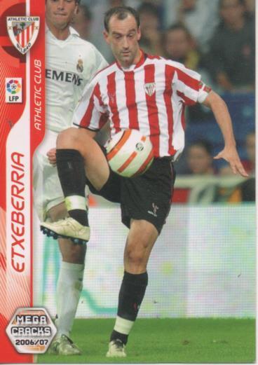 Cromo E004084: Trading Card. Mega Cracks 06-07. nº 15 Etxeberria. Delantero. At.C. de Bilbao