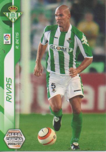 Cromo E004112: Trading Card. Mega Cracks 06-07. nº 60 Rivas. Defensa. R. Betis Balonpié