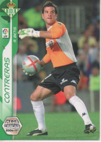 Cromo E004108: Trading Card. Mega Cracks 06-07. nº 56 Contreras. Portero. R. Betis Balonpié