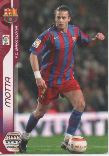 Cromo E004106: Trading Card. Mega Cracks 06-07. nº 46 Motta. Medio. F.C. Barcelona