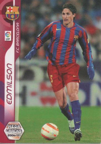 Cromo E004105: Trading Card. Mega Cracks 06-07. nº 45 Edmilson. Medio. F.C. Barcelona