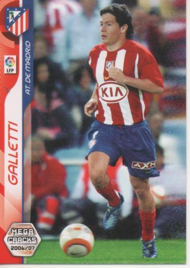 Cromo E004099: Trading Card. Mega Cracks. 06-07. nº 34 Galletti. Delantero. At. de Madrid