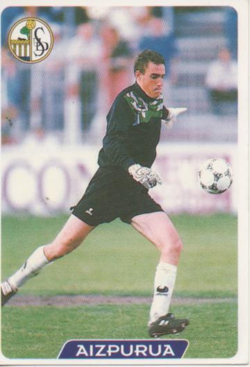 Cromo E004072: Trading Card. Las Fichas de la Liga 95-96. nº 381 Aizpurua. Portero. U.D. Salmanca