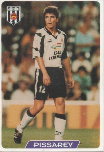 Cromo E004069: Trading Card. Las Fichas de la Liga 95-96. nº 360 Pissarev. Delantero. Merida C. P.