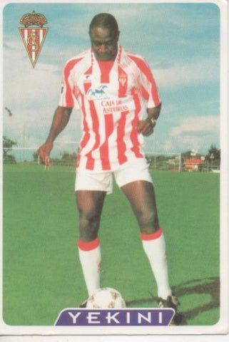 Cromo E004039: Trading Card. Las fichas de la Liga 95-96. nº 324 Yekini. Delantero. R. Sporting de Gijón