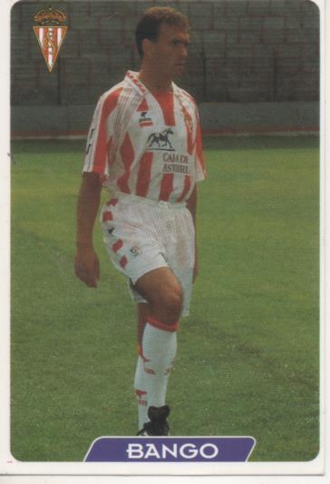 Cromo E004036: Trading Card. Las Fichas de la Liga 95-96. nº 321 Bango. Centrocampista. R. Sporting de Gijón