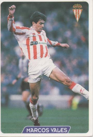 Cromo E004035: Trading Card. Las Fichas de la Liga 95-96. nº 320 Marcao Vales. Centrocampista. R. Racing de Gijón