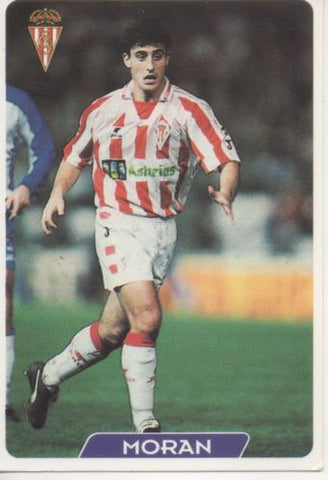 Cromo E004032: Trading Card. Las Fichas de la Liga 95-96. nº 317 Moran. Centrocampista. R. Sporting de Gijón