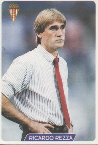 Cromo E004024: Trading Card. Las Fichas de la Liga 95-96. nº 308 Ricardo Rezza. Entrenador. R. Sorting de Gijón