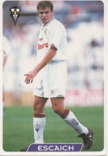 Cromo E004021: Trading Card. Las Fichas de la Liga 95-96. nº 305 Escaich. Delantero. S.D. Albacete