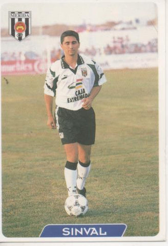 Cromo E004068: Trading Card. Las Fichas de la Liga 95-96. nº 359 Sinval. Delantero. Merida C. P.