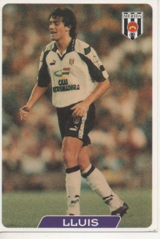 Cromo E004067: Trading Card. Las Fichas de la Liga 95-96. nº 358 Lluis. Delantero. Merida C. P.