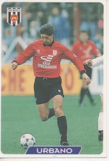 Cromo E004064: Trading Card. Las Fichas de la Liga 95-96. nº 352 Urbano. Centrocampista. Merida C.P.