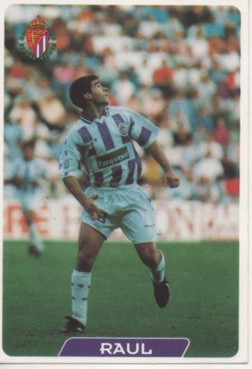 Cromo E004056: Trading Card. Las Fichas de la Liga 95-96. nº 342 Raul. Delantero. R Valladolid D.