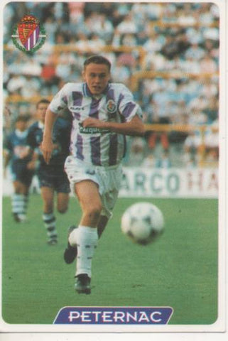 Cromo E004054: Trading Card. Las Fichas de la Liga 95-96. nº 340 Peternac. Delantero. R Valladolid D.