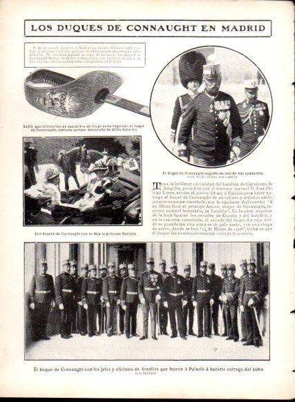 LAMINA V22845: Los duques de Connaught en Madrid