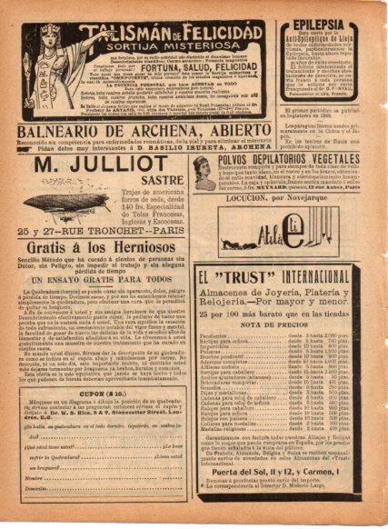 LAMINA V22840: Publicidad M. Julliot sastre