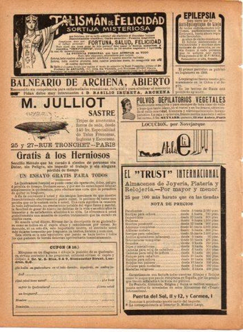 LAMINA V22840: Publicidad M. Julliot sastre