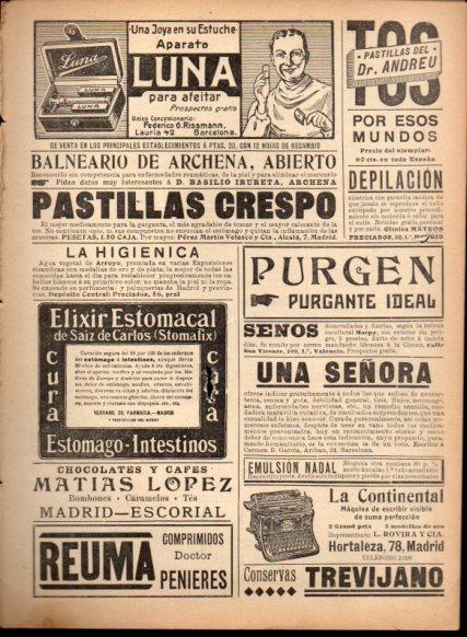 LAMINA V22825: Publicidad Aparato Luna para afeitar
