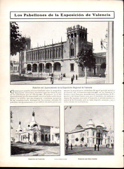 LAMINA V22848: Los Pabellones de la Exposicion de Valencia