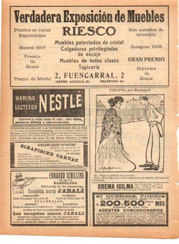 LAMINA V22876: Publicidad Nestle harina lacteada
