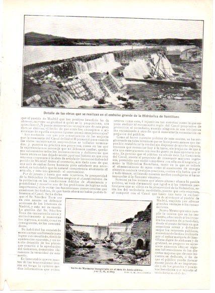 LAMINA V22867: Embalse grande de la Hidraulica de Santillana