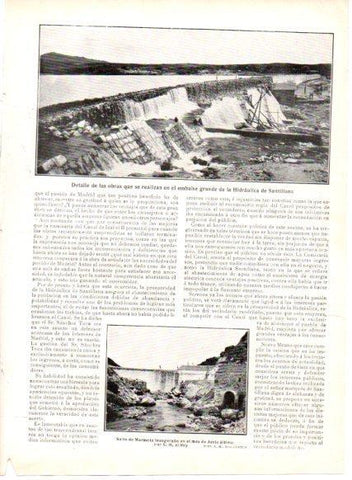 LAMINA V22867: Embalse grande de la Hidraulica de Santillana