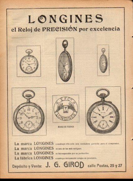LAMINA V22856: Publicidad Longines