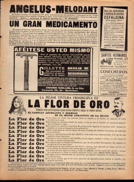 LAMINA V22785: Publicidad Gillette