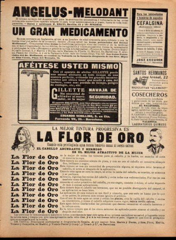 LAMINA V22785: Publicidad Gillette