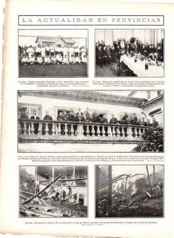 LAMINA V22779: Equipos del Real Fortuna y Real Deportivo en La Coruña