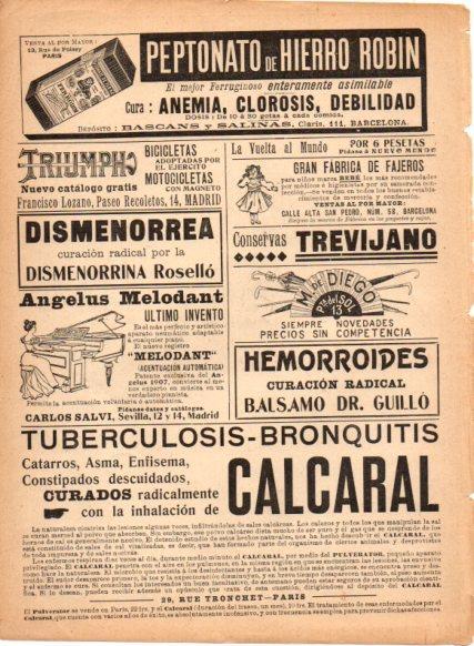 LAMINA V22787: Publicidad Peptonato de Hierro Robin