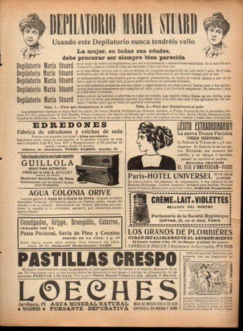 LAMINA V22766: Publicidad depilatorio Maria Stuard