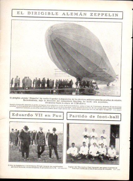 LAMINA V22761: Dirigible aleman Zeppelin en Friedrichshafen