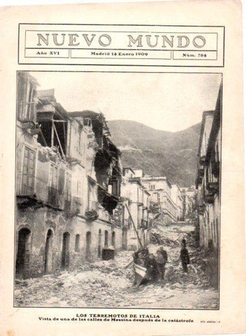 LAMINA V22788: Calle de Messina tras el terromoto
