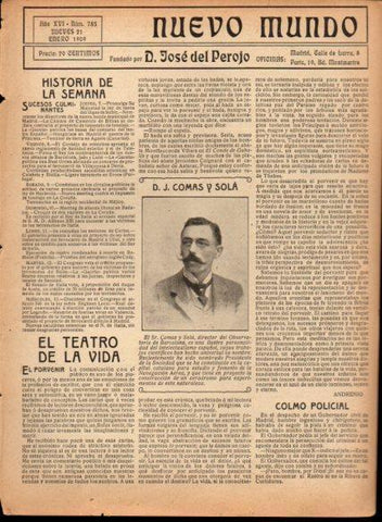 LAMINA V22809: J. Comas y Sola director Observatorio de Barcelona