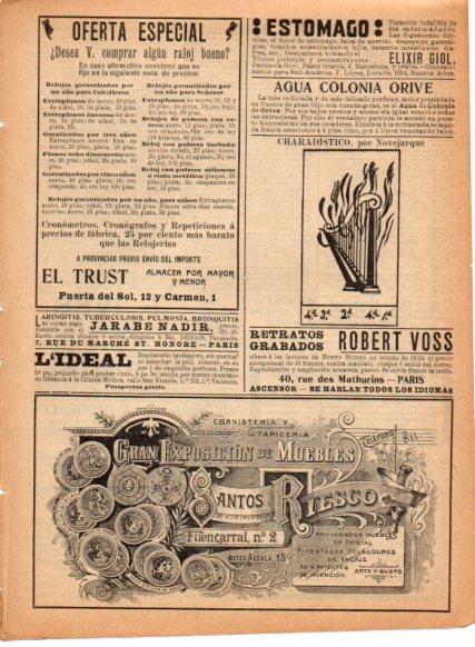 LAMINA V22805: Publicidad Santos Riesco muebles