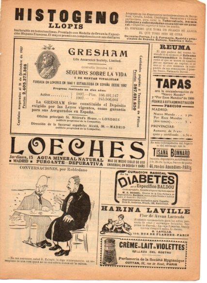 LAMINA V22803: Publicidad Loeches agua mineral